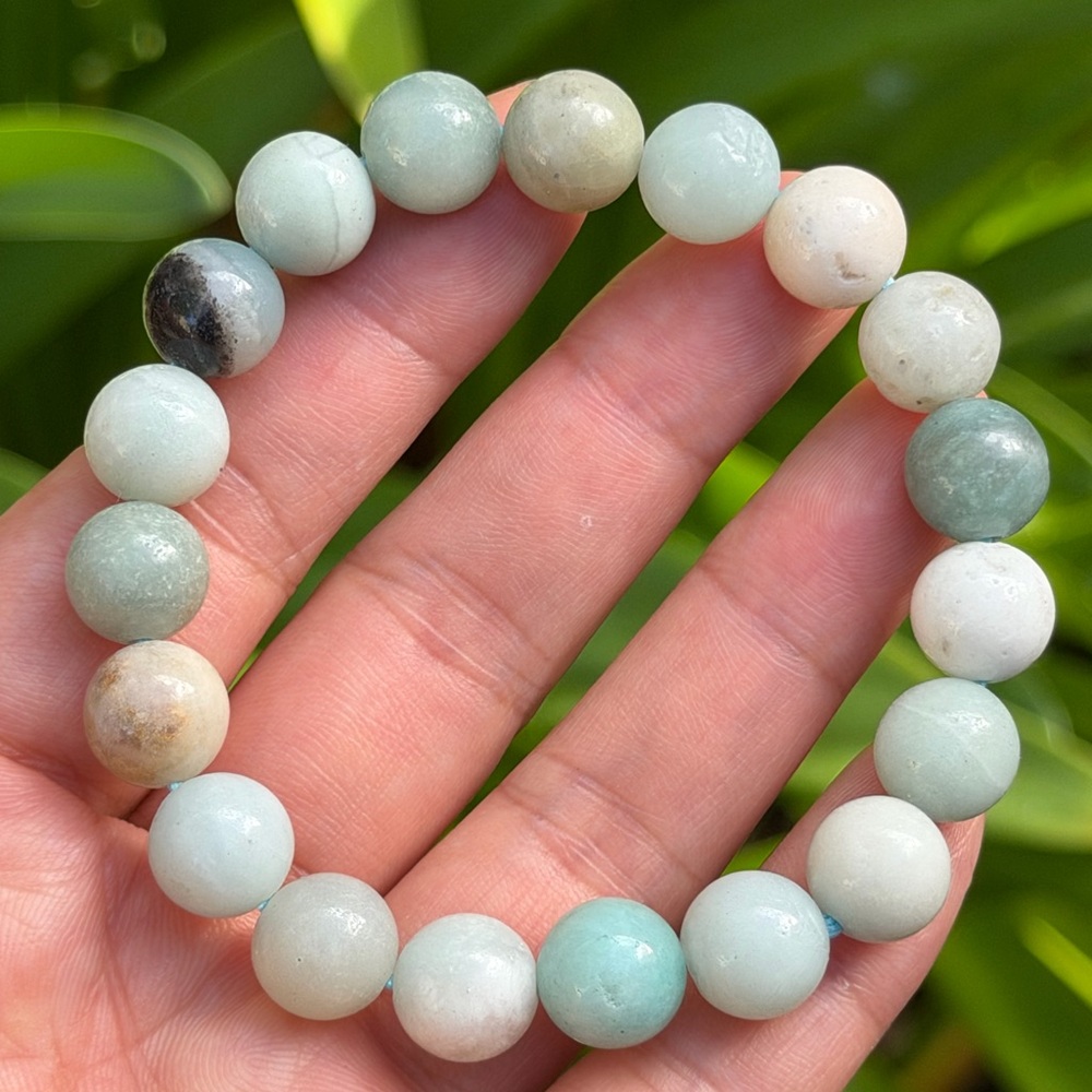 10mm stretchable Carribean Calcite bracelet 0440‎ - Picture 2 of 9